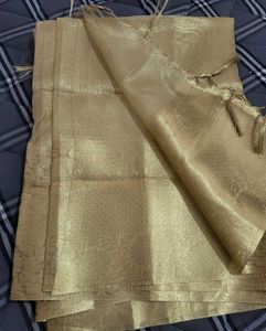 Tissue saree with blouse