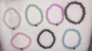 3 Evil Eye Bracelet Combo - Black, White &amp; Brown