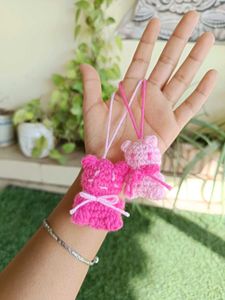 Cute Handmade Crochet keycharms (Set Of Two)