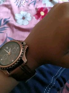 Leather Analog Watch
