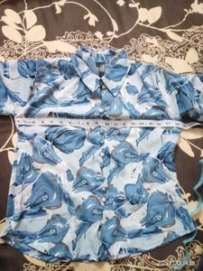 Blue Patterned Shirt