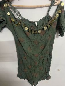 Olive Green Romper