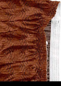 Brown Geometric Sofa Cover