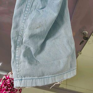 Men Light Wash Denim Jeans