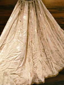 Ethnic Foil Print Jute Skirt