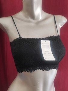 081 - Lace Net Bra Removable Cup