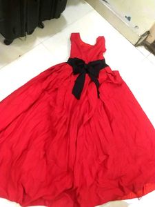 A Red Princess Gown
