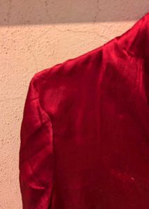 Maroon Satin Style Top