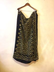 Gold &amp; Black Saree