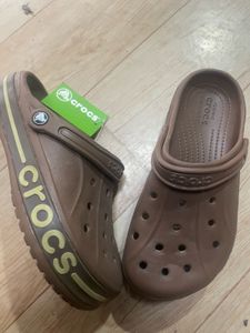 Brown Crocs Classic Clogs