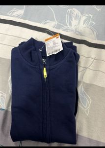 Navy Blue Zip-Up Jacket