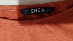 Stylish Orange Long Sleeve Top