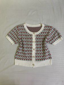 Korean Floral Knit Cardigan Bust 34
