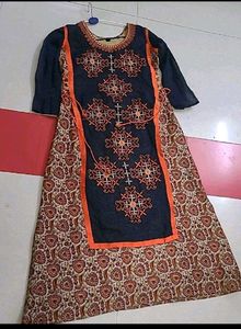 Partywear three layered dress