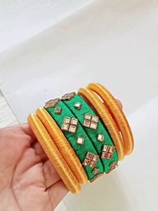 Haldi &amp; Mehndi Desiger Bangles Set
