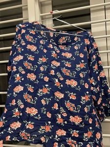 Floral Print Long Sleeve Top