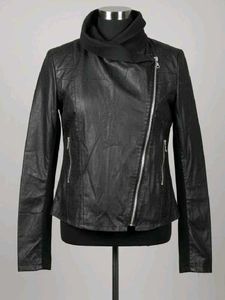 Edgy Asymmetrical Moto Jacket
