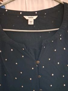Black Star Print Tank Top