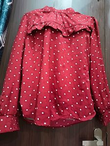 HARPA Red Doted Party wear Top
