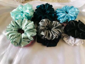 Satin Scrunchie Set 12 Piece