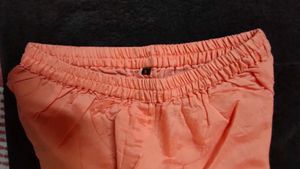 Peach Kurta Palazzo Set For Girls