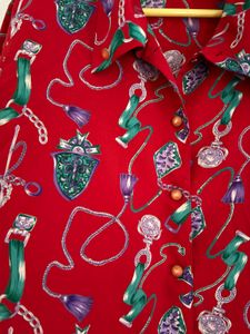 Versace Inspired Satin Shirt