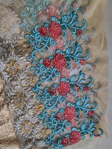 Organza heavy embroidery dupatta Brand New