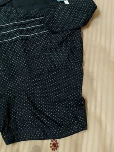 Polka Dotted Fitted Shirt