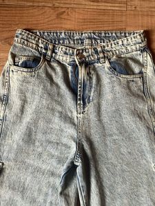 Denim Cargo Pants