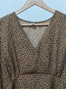 Animal print Midi dress