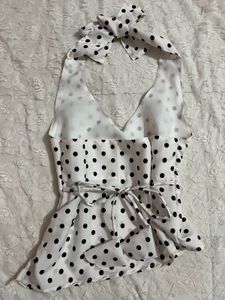 Polka Dot Halter Top