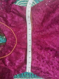 1 Yr Baby Girl Wine Ethnic Kurta Set
