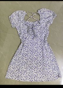Zudio sweetheart Neckline Print Mini Dress