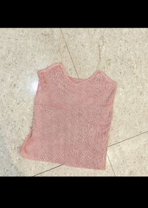 🌸 Today's Sale🌸 Solid Baby Pink Ribbed Crop Top