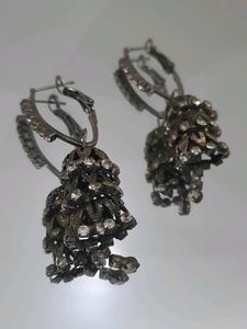 Silver Color Jhumkaa✨