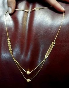 Double Layered Golden Metal Chain