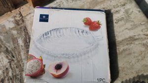 Crystal Leaf Serving Dish