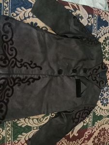 Branded Sherwani With Velvet Work On It..