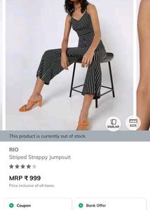 Striped Strappy Jumpsuit