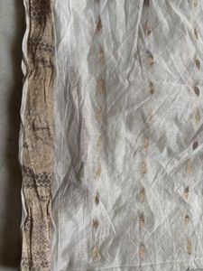 White and Gold Fabric