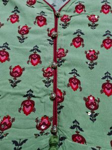 SHREE Women Floral Print A-line Kurta