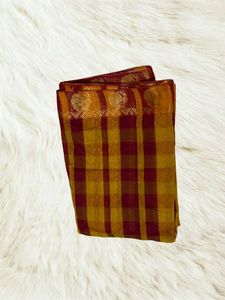 Maroon Chettinad Silk Saree