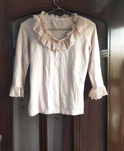 Period Drama Cotton Lace Top