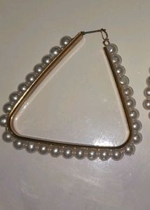Pearls Earing with golden Base