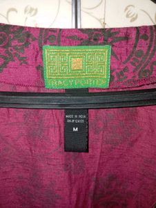 Tracy Porter Burgundy Tunic Top