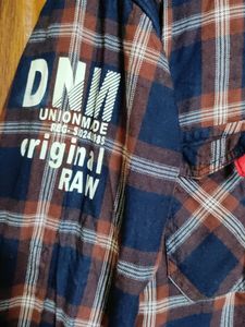 Men Brown Checked Casual Shirt