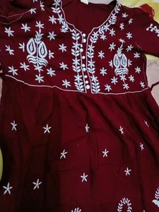 Long Embroidered Gown,Bust 40,Length 53