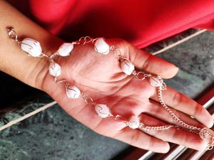 White Stone Jewelry Set