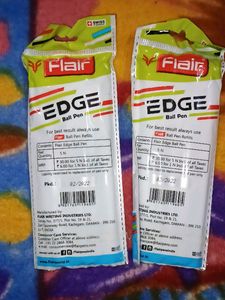 Stylish Flair Edge Ball Pen Blue &amp; Black Pack Of 2