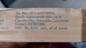 Casio Scientific Calculator fx-991MS 2 Line Display 401 Functions Matrix/Vector Calculations